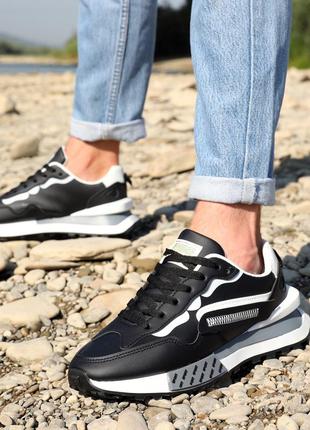 Кроссовки мужские черные3 фото