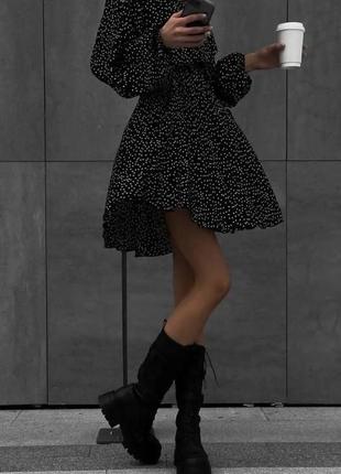 Легка невагома сукня в горох gl-028