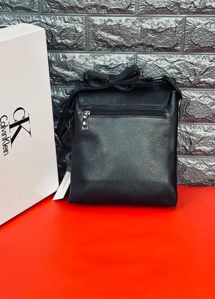 Модная мужская сумка планшетка кожаная черная, сумка-планшет из натуральной кожи барсетка calvin klein сумка келвин кляйн4 фото