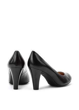 Туфли на каблуке черные geox2 фото