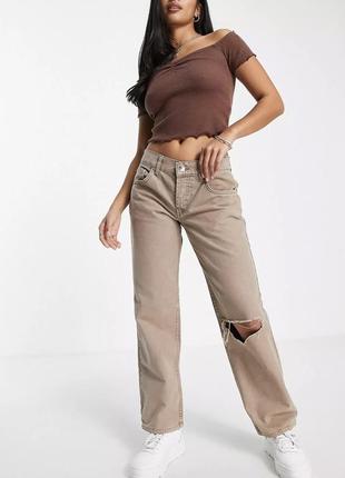 Бежеві штани asos , розміри s,м