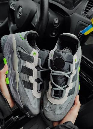 Мужские кроссовки adidas niteball grey five серые