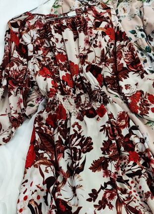 Квіткова сукня міді h&m2 фото