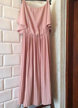 Платье сарафан h&m кремового цвета