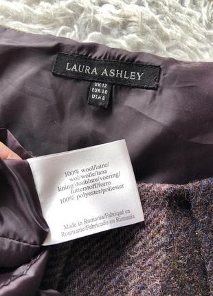 Сукня міді вовняна в клітинку laura ashley р.10/129 фото