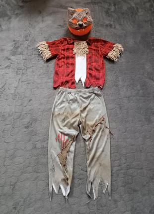 Карнавальный костюм перевертыша урвалаки волка на 3-4 года рост 98 -104 см