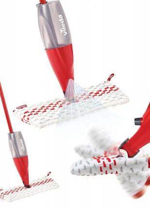 Швабра для влажной уборки с вращающуюся головкой и распылителем 600 мл vileda "1-2...