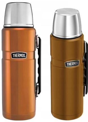 Универсальный термос 1.2 литра с ручкой для напитков thermos "stainless king" медь (170023) нержавеющая сталь