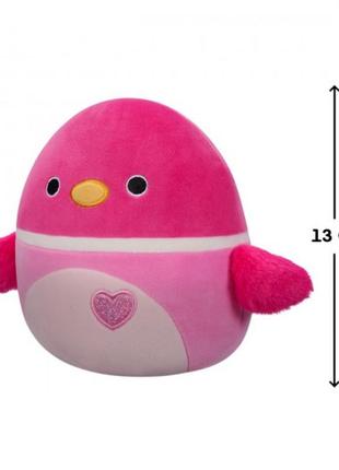 М'яка іграшка squishmallows – качка делла (13 cm)