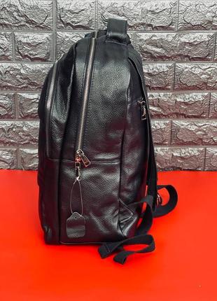 Городской кожаный рюкзак черный vans 
материал : натуральная кожа8 фото
