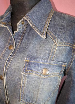 Шикарное джинсовое платье на кнопках3 фото