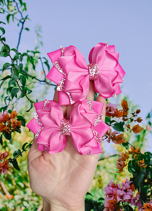 Бантики с глиттером