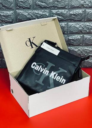 Стильная сумка через плечо из натуральной кожи calvin klein месенджер келвин кляйн9 фото