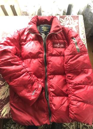 Куртка пуховик alpha industries