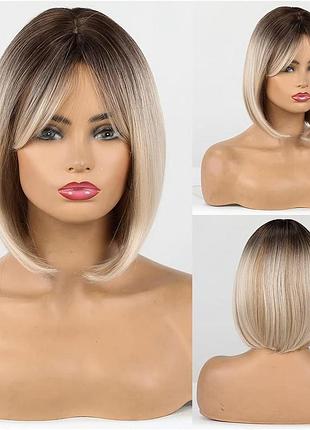 Парик toytribe омбре парик каре blond, натуральные синтетические волосы