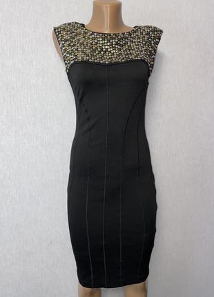 Черное женское платье из смесовой шерсти ted baker3 фото
