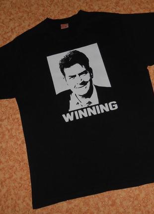 Футболка charlie sheen winning/чарлі шин1 фото