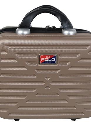 Бьюти-кейс дорожный из abs 12l gd polo бежевый