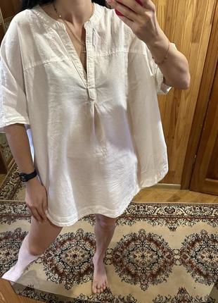 Сорочка, блуза льон -котон