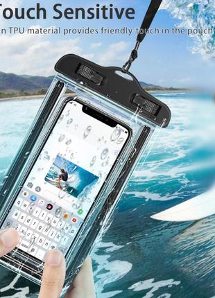 Универсальный водонепроницаемый защитный чехол для телефона, смартфона, айфона, iphone, документов, ключей e2b6 фото