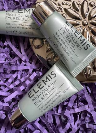 Антивозрастной крем вокруг глаз "восстановление и коррекция морщин" elemis pro-collagen eye renewal anti-ageing1 фото