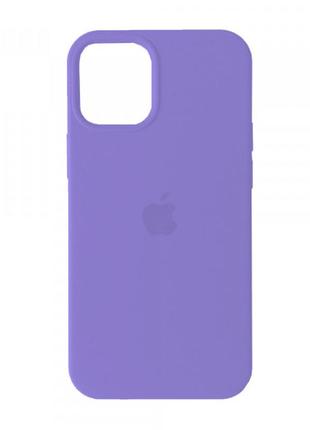 Силіконовий чохол silicone case для iphone 13 pro max з закритим низом фіалковий lilac 41 (бампер)