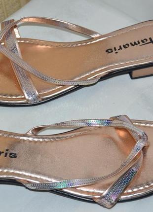 Шльопки шльопанці tamaris оригінал кожа розмір 41 42, шлепки