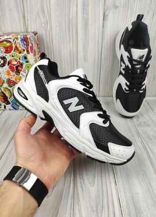 New balance 530 white graphite black