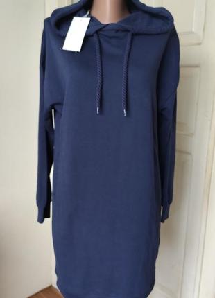 Спортивное платье худи толстовка туника.