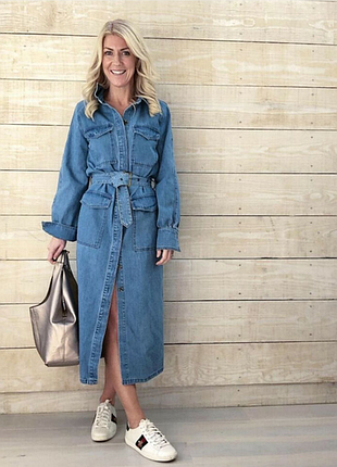 Сукня джинсова з карманами від h&m denim плаття