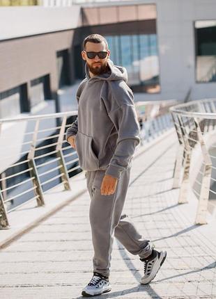 Спортивний костюм чоловічий весняний зимовий на весну теплий базовий демісезонний...