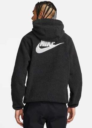 Худі nike mens high-pile fleece pullover hoodie black dd5013-010