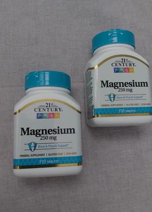 21 cntury magnesium, 250 мг, 110 шт