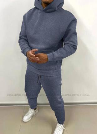 Спортивний костюм чоловічий весняний зимовий на весну теплий базовий демісезонний...