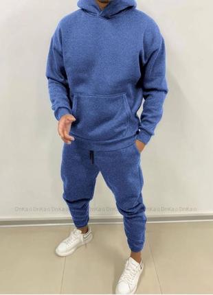 Спортивний костюм чоловічий весняний зимовий на весну теплий базовий демісезонний...