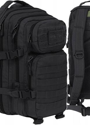 Тактический рюкзак 20 литров с системой molle 25 мм mil-tec от sturm "assault pack sm" (14002002) black