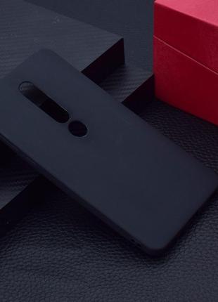 Чехол для nokia 6.1 plus / nokia x6 / ta-1116 силикон soft touch бампер черный