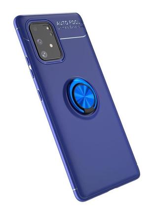 Чехол fiji hold для samsung galaxy s10 lite (g770) бампер накладка с подставкой blue