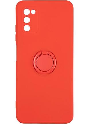 Чехол fiji holder ring для samsung galaxy a03s (a037) бампер накладка с подставкой red