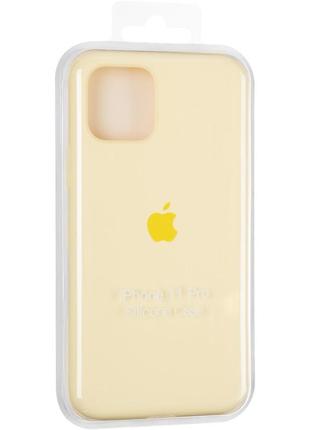 Чехол fiji silicone case для apple iphone 11 pro бампер накладка full soft mellow yellow4 фото