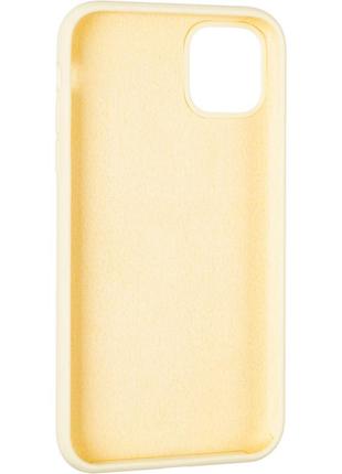 Чехол fiji silicone case для apple iphone 11 pro бампер накладка full soft mellow yellow3 фото