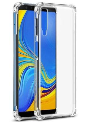 Чохол fiji proof для samsung a750 (a7 2018) бампер з посиленими бортамиtransparent