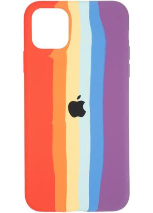 Чохол fiji colorfull для apple iphone 12 pro бампер накладка rainbow2 фото