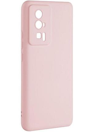 Чехол fiji soft для xiaomi poco f5 pro силикон бампер светло-розовый