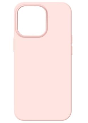 Чехол fiji soft для apple iphone 14 pro max силикон бампер светло-розовый