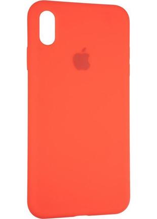 Чохол fiji silicone case для apple iphone xs max бампер накладка full soft red