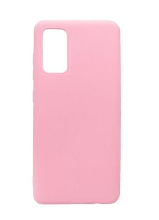 Чехол fiji soft для samsung galaxy a72 (a725) силикон бампер светло-розовый