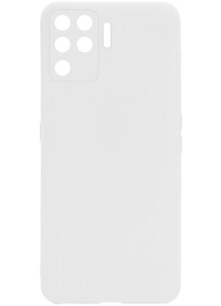 Чехол fiji soft для oppo reno5 lite силикон бампер прозрачный белый