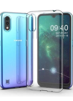 Чехол fiji ultra thin для samsung galaxy a01 (a015) силикон бампер transparent