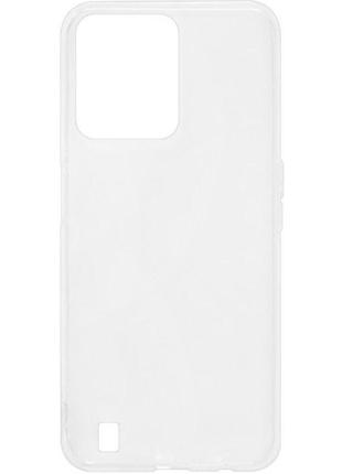 Чехол fiji soft для realme c31 силикон бампер прозрачный белый